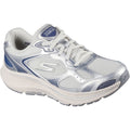 Skechers GO RUN Consistent 2.0 Volt Leather Women's Silver/Navy Sneakers