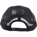 Caterpillar Raised Logo Cotton Unisex Adults Black Baseball Caps