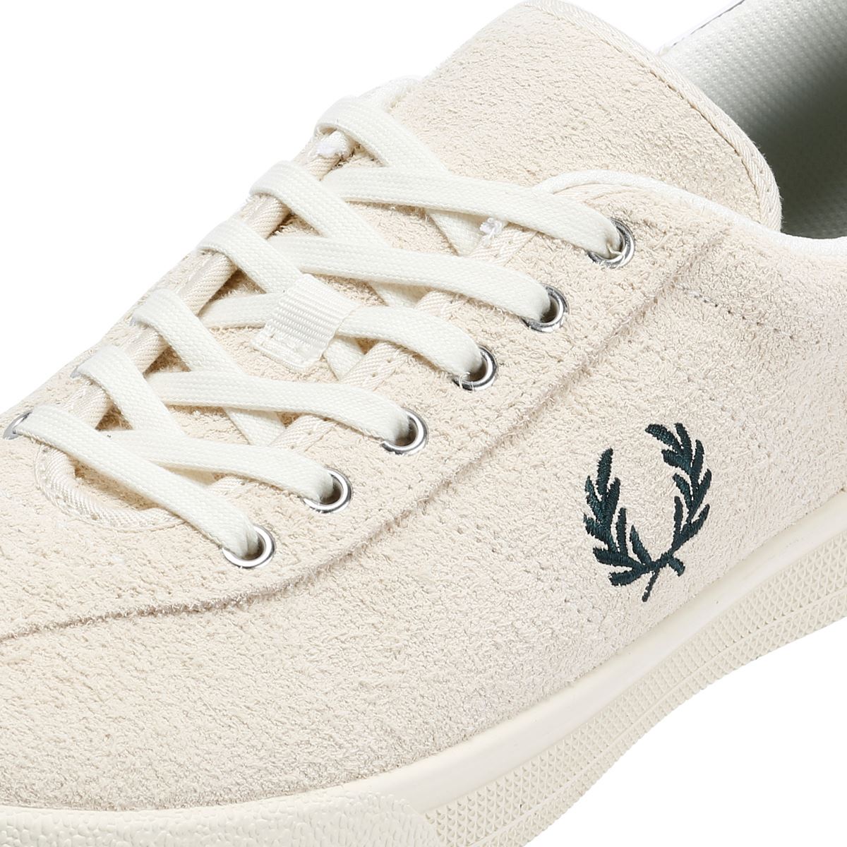 Fred Perry Tennis Shoe Suede Men's Ecru/Grassroot Sneakers