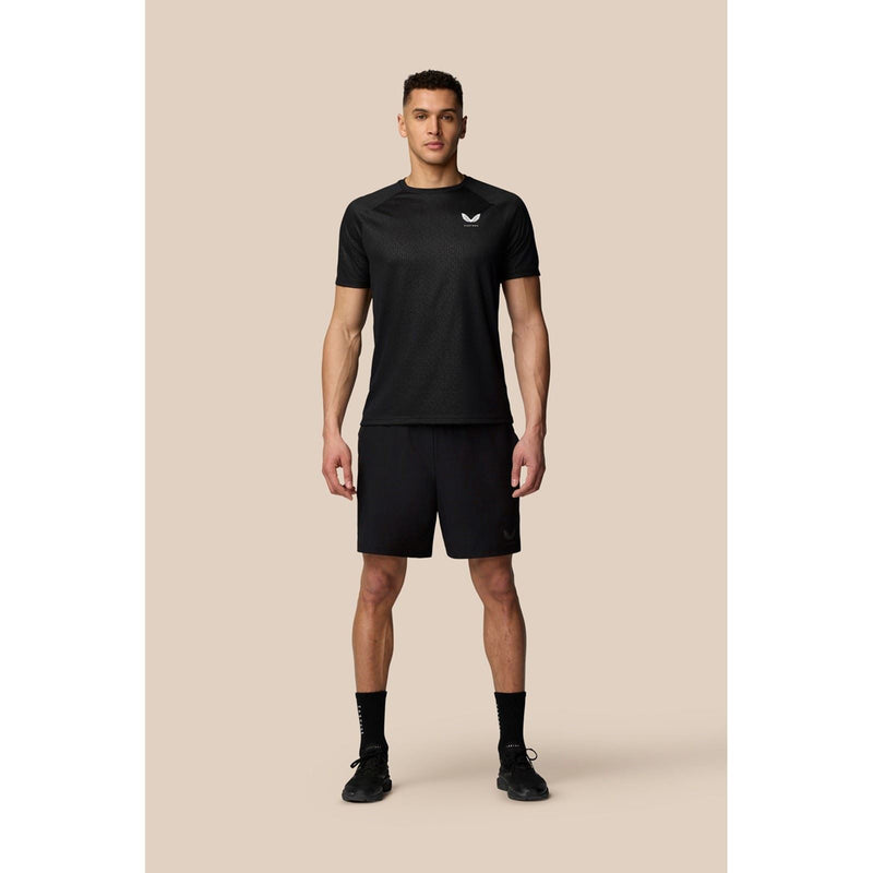 Castore Branded Elastic Shorts Polyester Men's Black Knee-Length Shorts