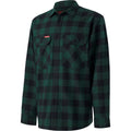 Hard Yakka Long Sleeve Check Flannel Cotton Men's Green Casual Shirt
