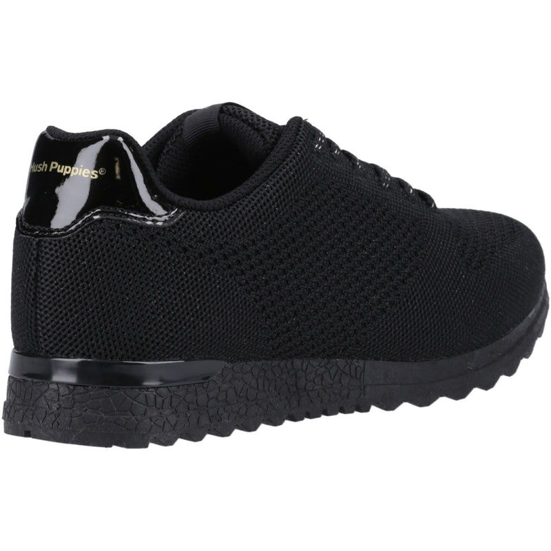 Hush Puppies Katrina Textile Women's Black Sneakers