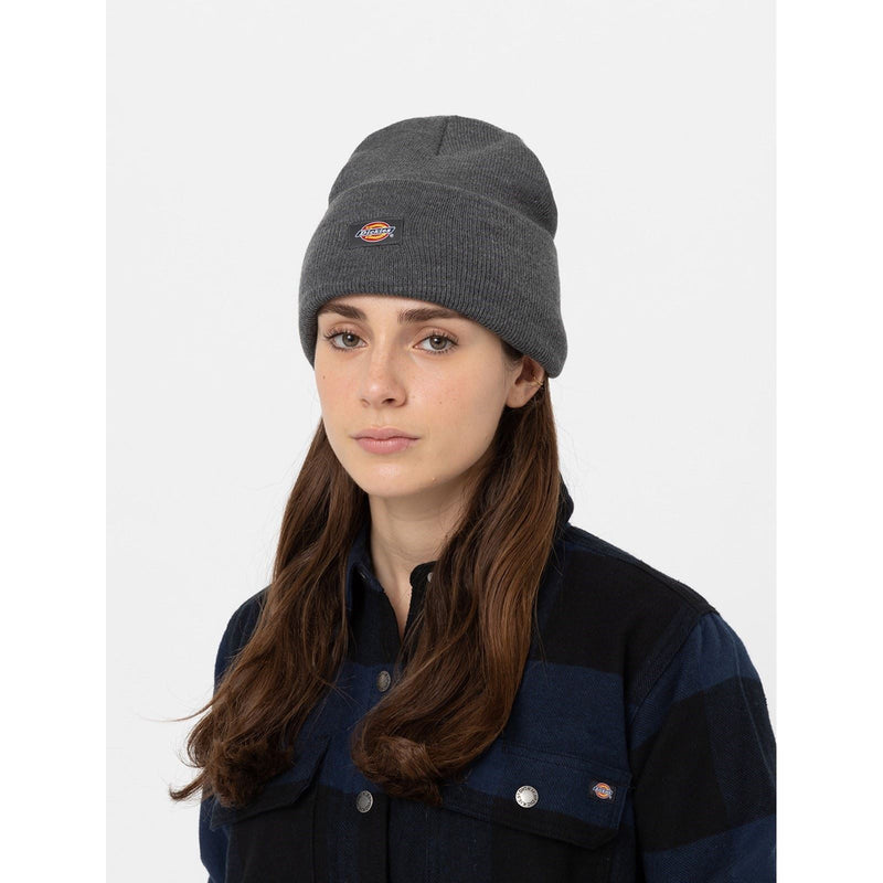 Dickies Acrylic Cuffed Unisex Adults Grey Beanie Hat