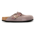 Birkenstock Boston Braided Suede Women's Purple Narrow Fit Clogs