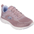 Skechers Flex Appeal 5.0 Cruising Thru Textile Women's Mauve/Light Blue Sneakers