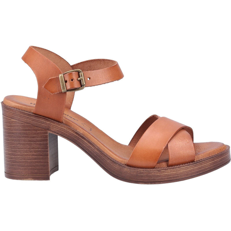 Hush Puppies Georgia Leather Women's Tan Sandals