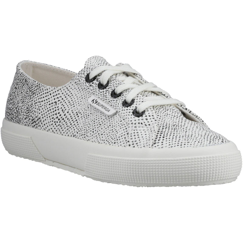 Superga 2730 Micro Faux Snake Faux Leather Women's White Avorio/Black Snake Sneakers