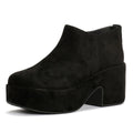FitFlop Platfforms Heeled Short Suede Women's Black Boots