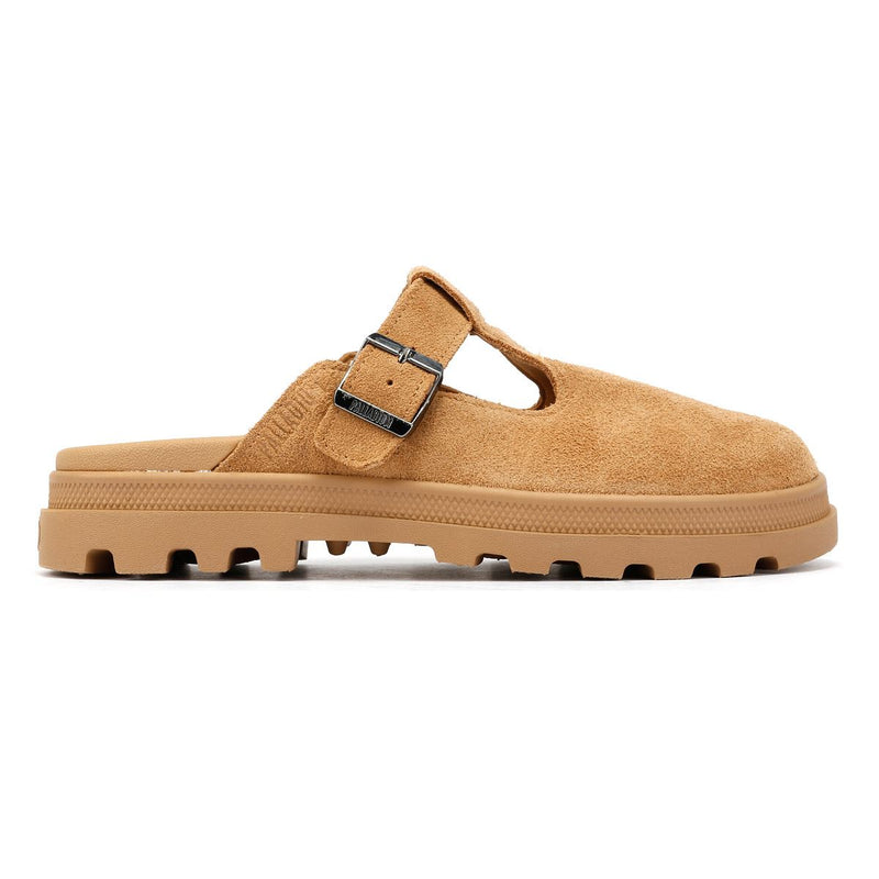 Palladium Dunelite Pyla Suede Dear Brown Mules