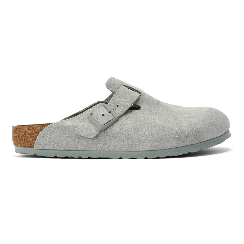 Birkenstock Boston Suede Pure Sage Clogs