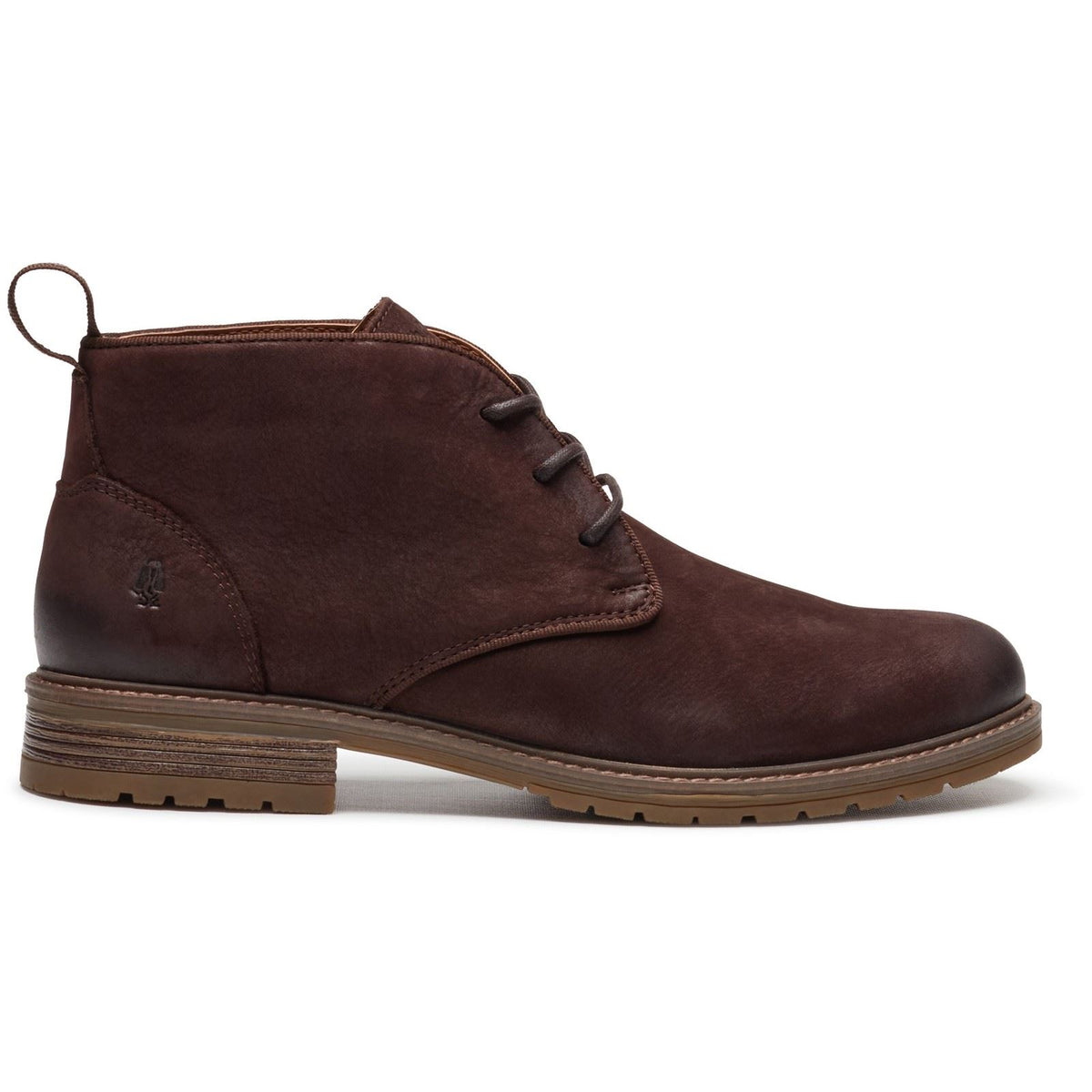 Hush Puppies Ricky Leather Men's Dark Brown Ankle Boots