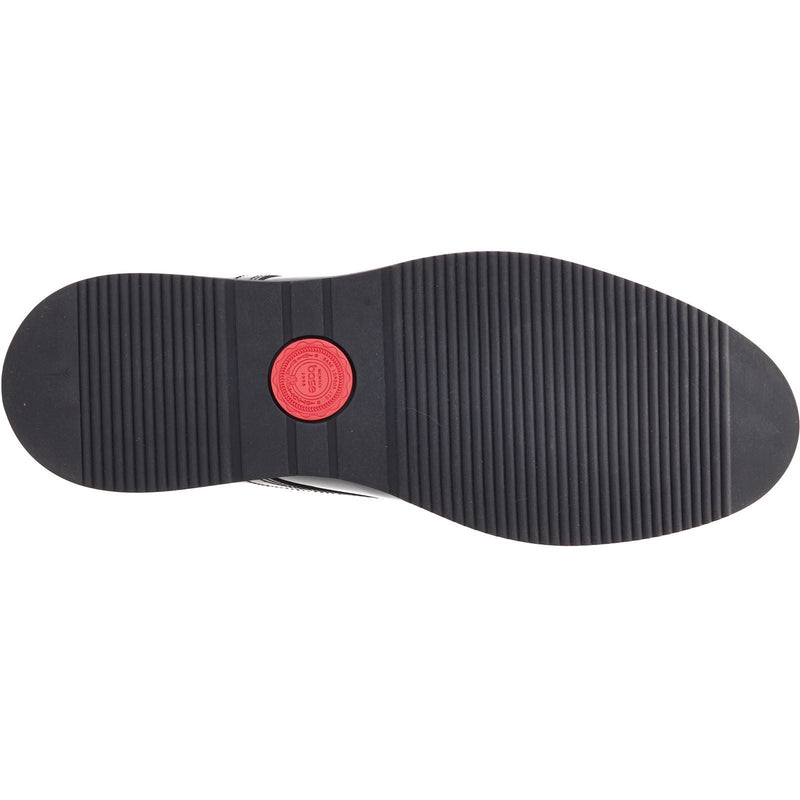 Base London Roly Leather Men's Black Oxford Shoes