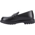 Hush Puppies Lydia Senior Leather Girls's Black Loafers