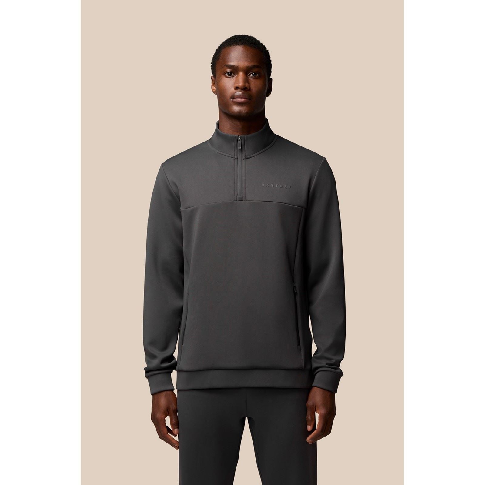 Castore Scuba 1/4 Zip Polyester Men's Grey Sweatshirt