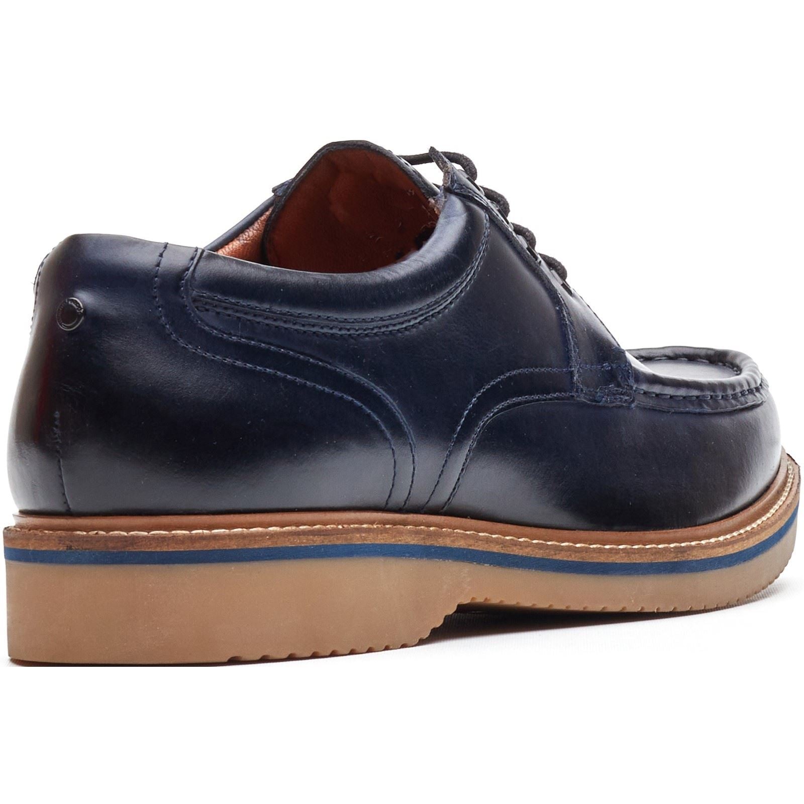 Base London Langdon Leather Men's Navy Boat Shoes