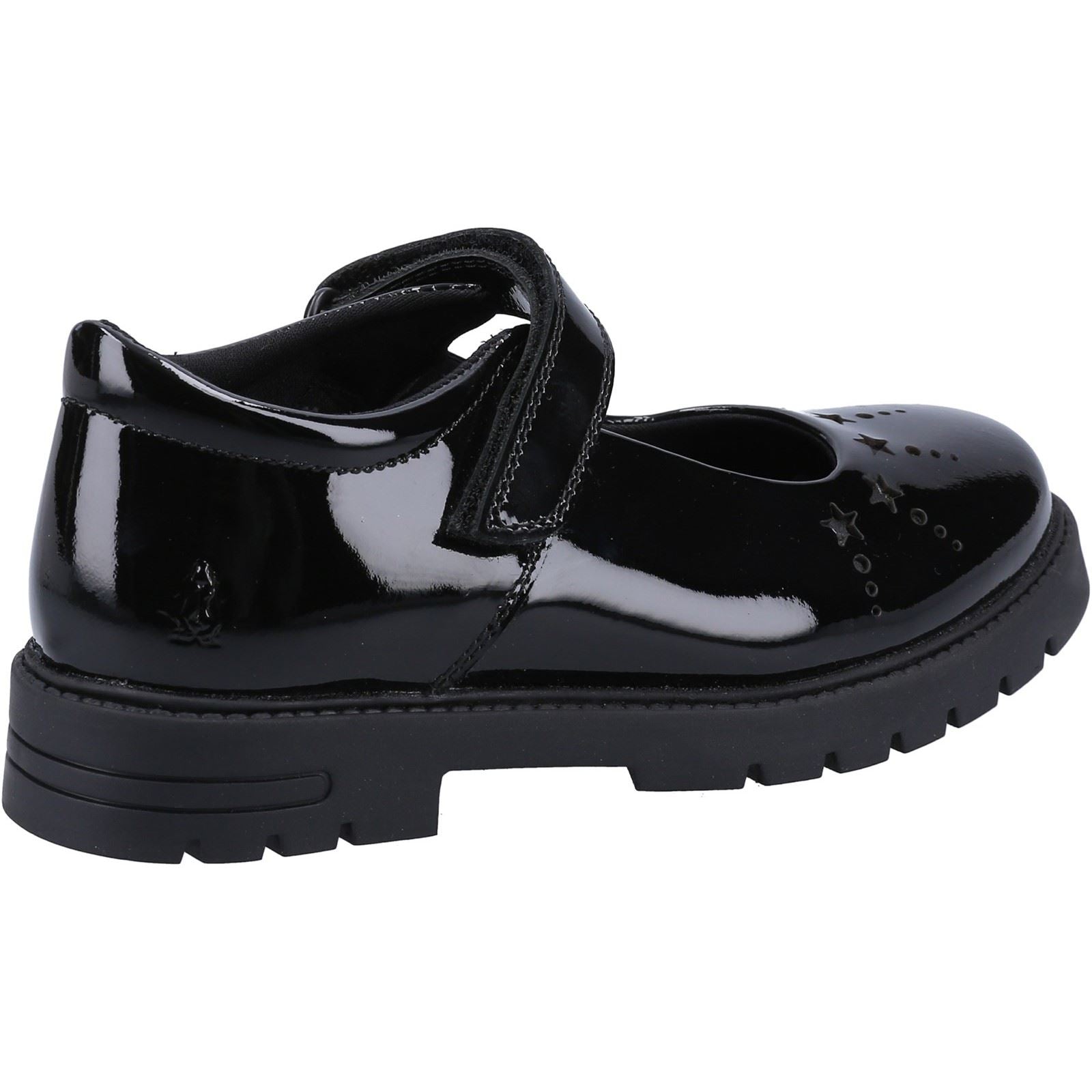 Hush Puppies Sabrina Patent JNR Leather Girls's Black Shoes