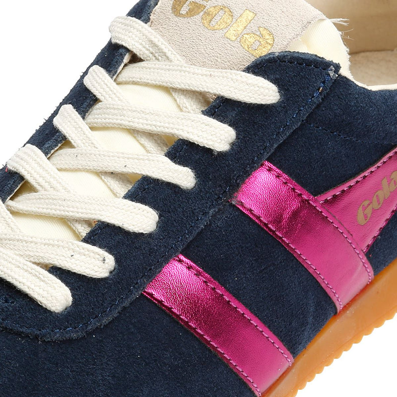 Gola Elan Glitz Suede Women's Navy/Fuchsia/Emerald Sneakers