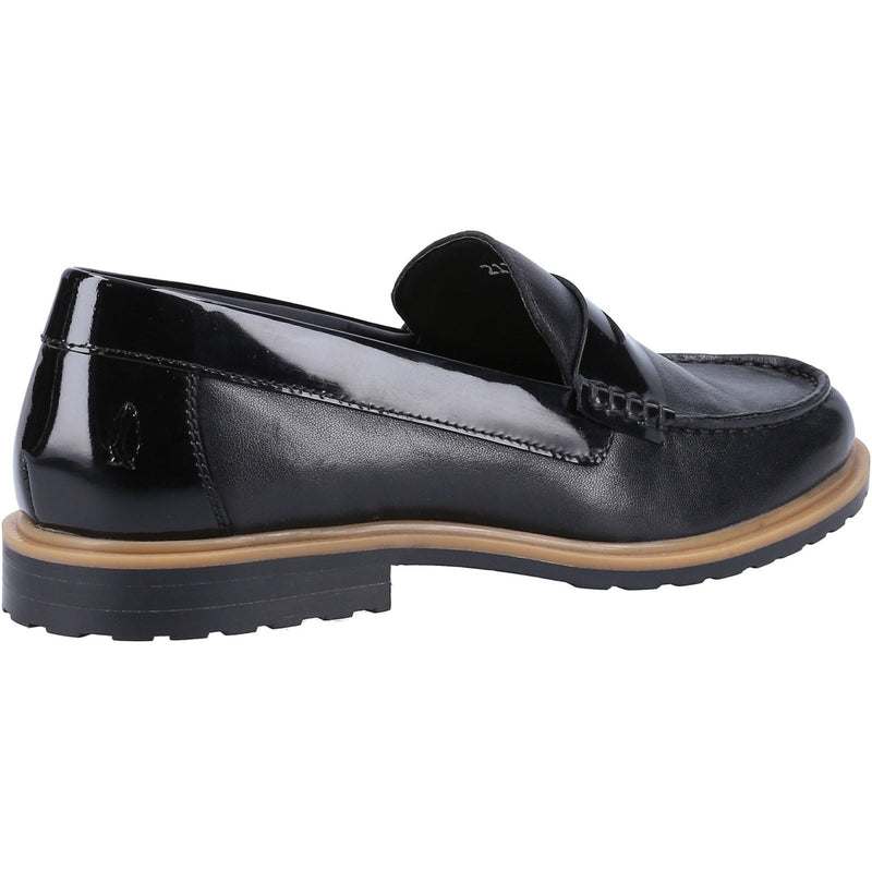 Hush Puppies Verity Slip On Leather Women's Black Loafers