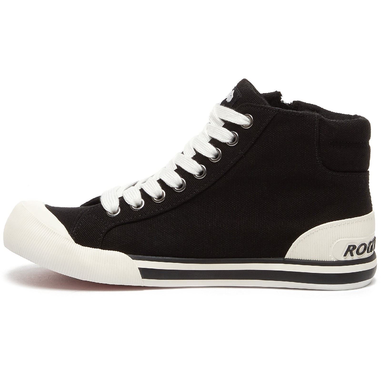 Rocket Dog Jazzin Hi Cotton Women's Black Sneakers