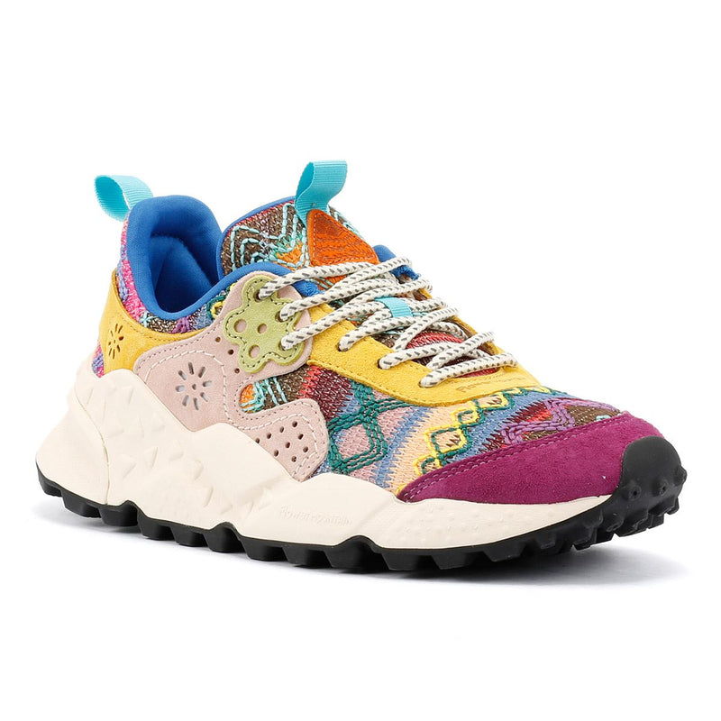 Flower Mountain Kotetsu Knit Women's Purple Aztec Sneakers