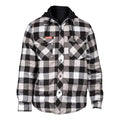 Hard Yakka Quilted Flannel Shacket Men's Grey Shirt Jacket
