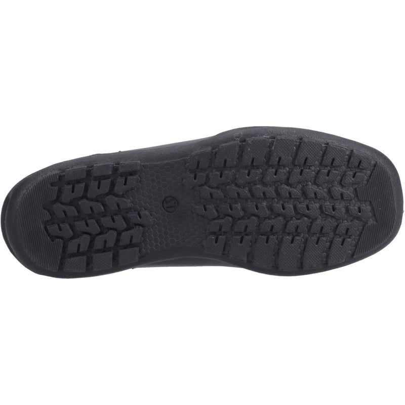 Hush Puppies Mackenzie Leather Boys's Black Lace-Up Shoes
