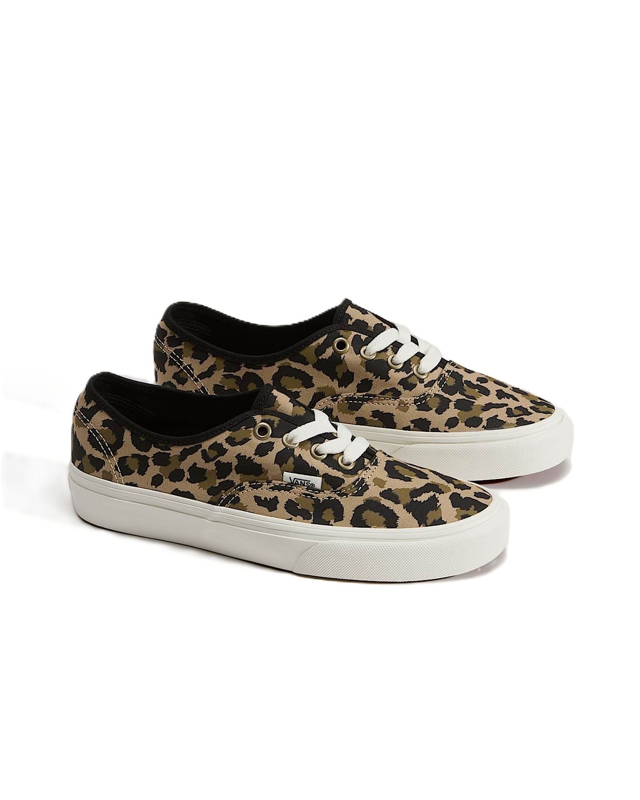Vans Authentic Canvas Women's Leopard Black/Insense Sneakers