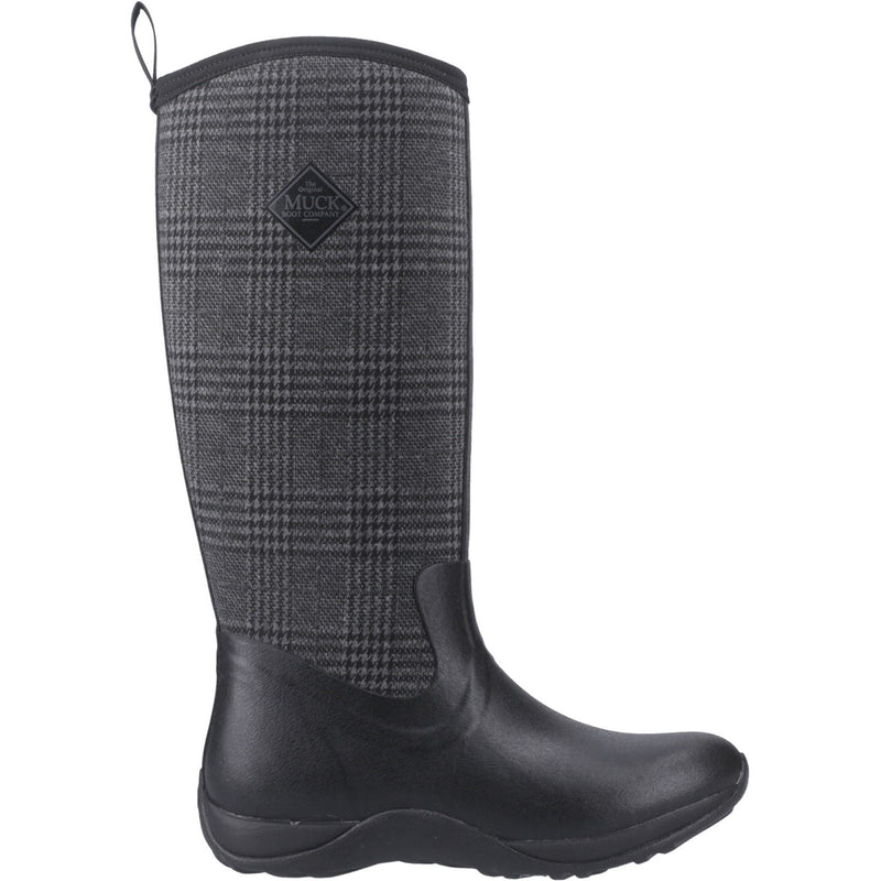Muck Boots Arctic Adventure Rubber Women's Black/Plaid Winter Knee High Boots
