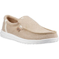 HEYDUDE Mikka Jute Linen Men's Irish Cream Moccasins Shoes