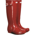Hunter WFT1000RGL-MLR Original Tall Gloss Wellington Boots Female Red