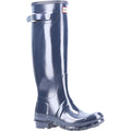 Hunter WFT1000RGL-NVY Original Tall Gloss Wellington Boots Female Navy