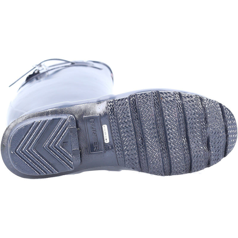 Hunter WFT1000RGL-NVY Original Tall Gloss Wellington Boots Female Navy