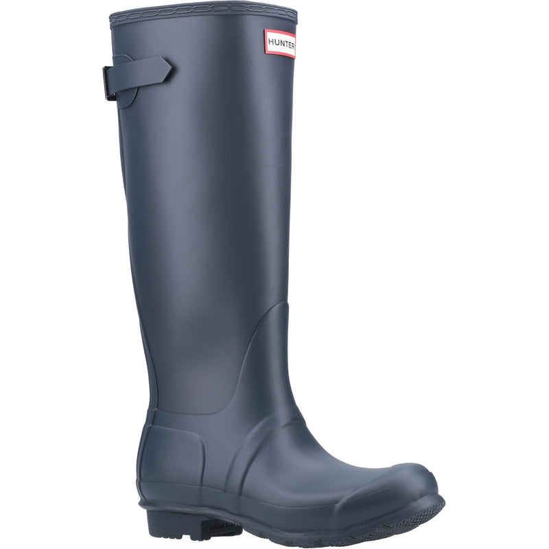 Hunter WFT1001RMA-NVY Original Tall Back Adjustable Wellington Boots Female Navy