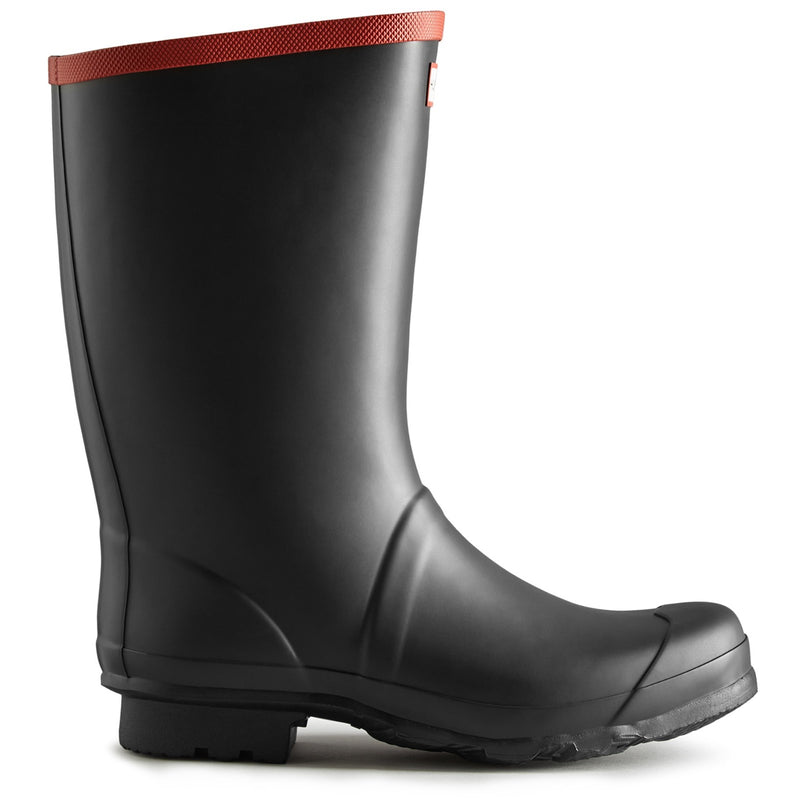 Hunter Unisex Matt Black UFS4004RMA-BLK Argyll Short Knee Wellington Boots