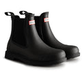 Hunter Mens Matt Black MFS9016RMA-BLK Commando Chelsea Boots