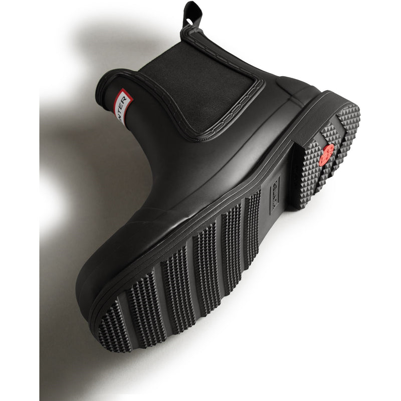 Hunter Mens Matt Black MFS9016RMA-BLK Commando Chelsea Boots