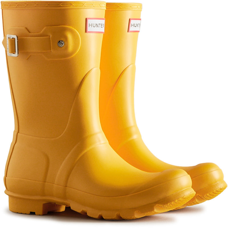 Hunter Womens Yellow WFS1000RMA-RYL Original Short Wellington Boots