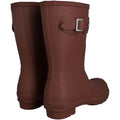 Hunter Womens Matt Dark Red WFS1000RMA-MTR Original Short Wellington Boots
