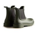 Hunter Womens Green WFS1018RMA-DOV Commando Chelsea Boots