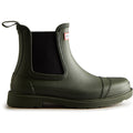 Hunter Womens Green WFS1018RMA-DOV Commando Chelsea Boots
