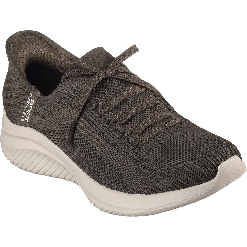 Skechers Womens Ultra Flex 3.0 Brilliant Path 149710-OLV Olive Slip On Shoe