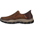 Skechers Mens Respected Elgin 204810-CDB Dark Brown Slip On Shoe