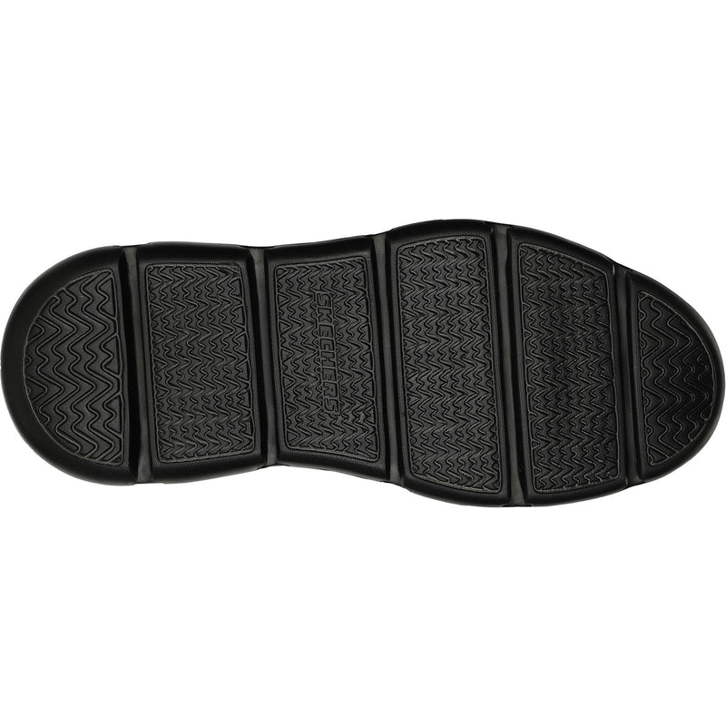 Skechers Mens Garza - Gervin 205046-BBK Black Lace Up Shoe