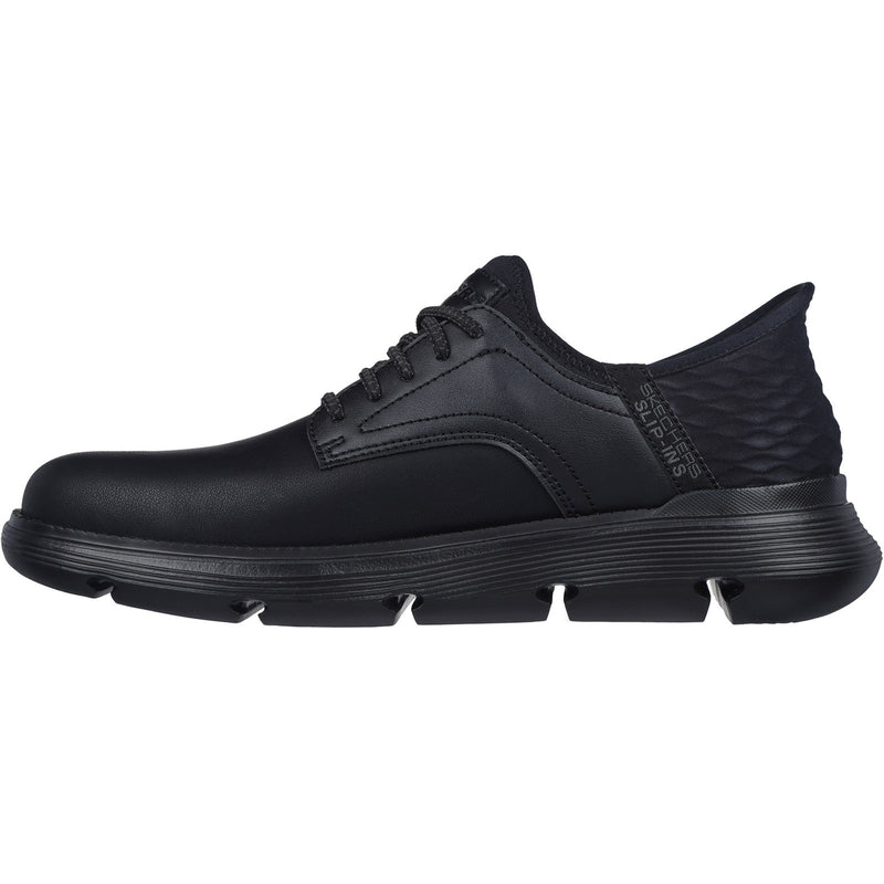 Skechers Mens Garza - Gervin 205046-BBK Black Lace Up Shoe