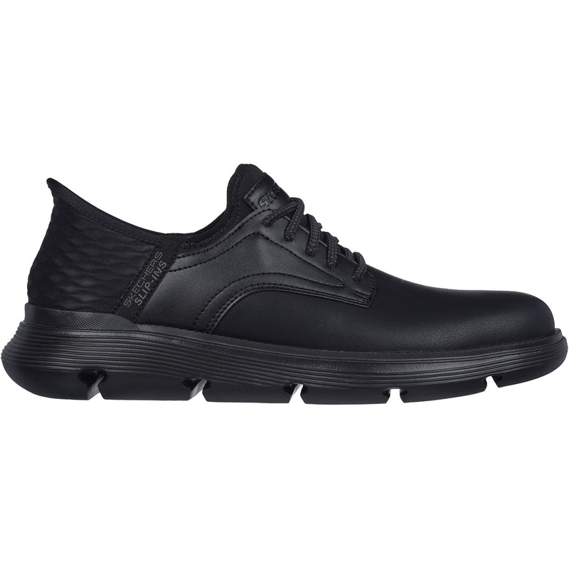 Skechers Mens Garza - Gervin 205046-BBK Black Lace Up Shoe