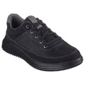 Skechers Mens Proven - Aldeno 204875-BBK Black Lace Up Shoe
