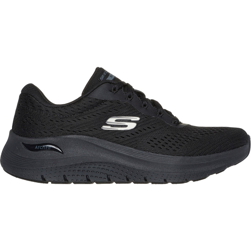 Skechers Womens Arch Fit 2.0 - Big League 150051-BBK Black Lace Up Shoe