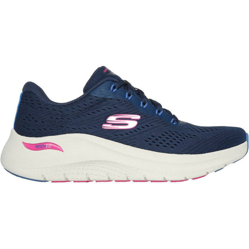 Skechers Womens Arch Fit 2.0 - Big League 150051-NVMT Navy/Multi Lace Up Shoe
