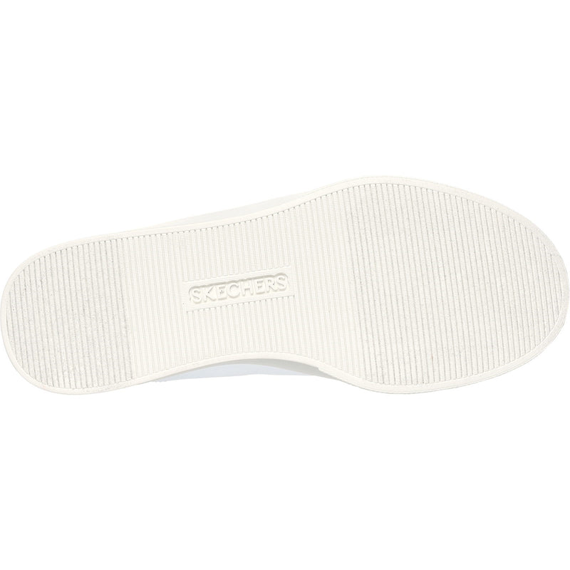 Skechers Womens Eden LX - Beaming Glory 185016-WTGD White/Gold Lace Up Shoe