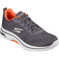 Skechers Mens Go Walk Arch Fit 2.0 Idyllic 216516-CCOR Charcoal/Orange Lace Up Shoe